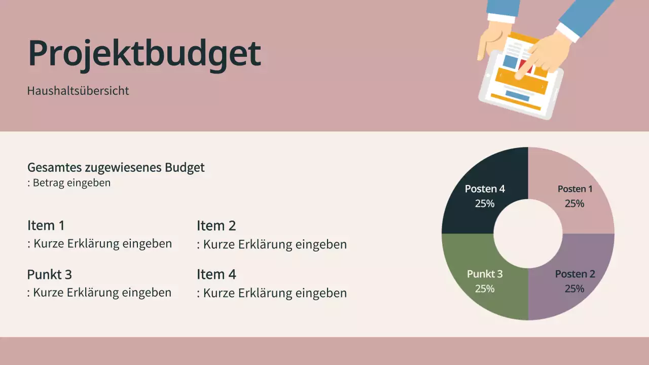 beige moderne Meeting-Präsentation