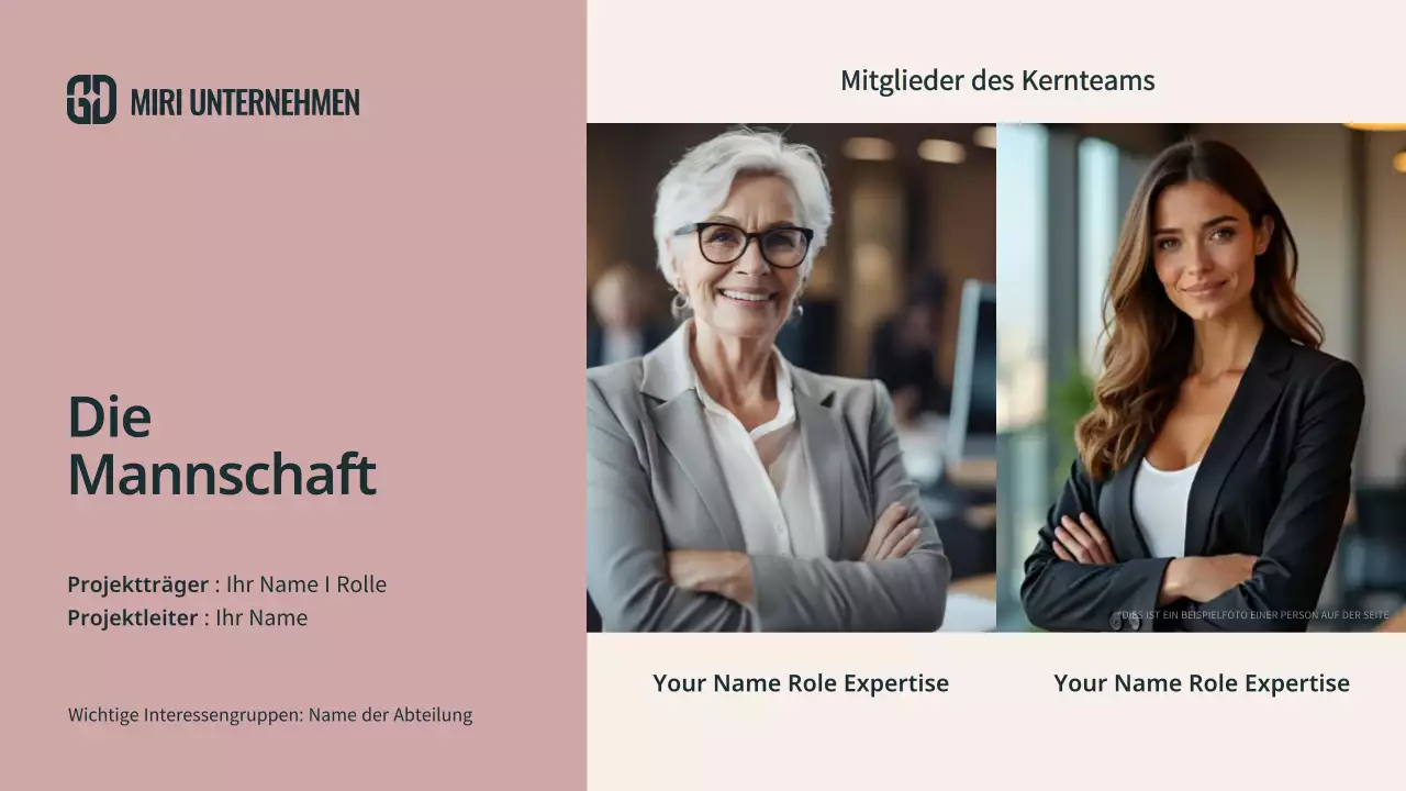 beige moderne Meeting-Präsentation