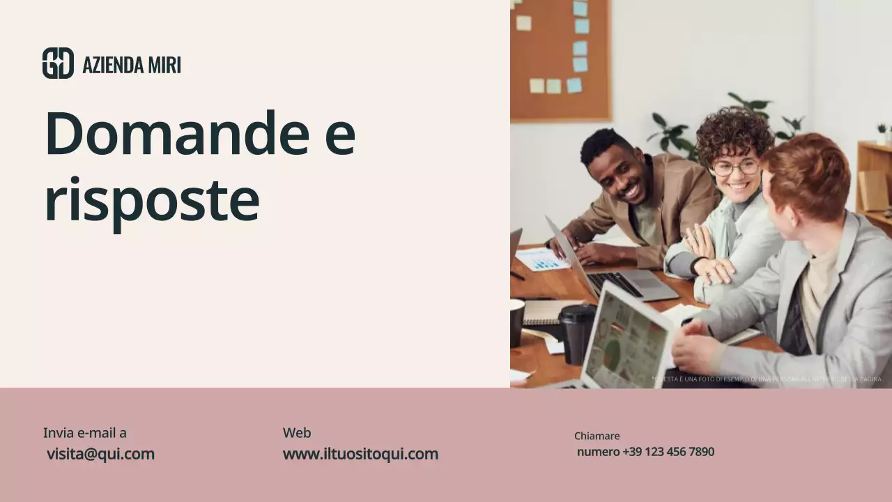 presentazione moderna beige per riunioni