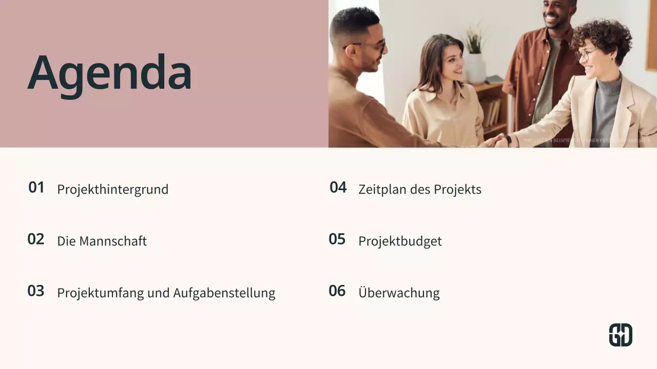 beige moderne Meeting-Präsentation