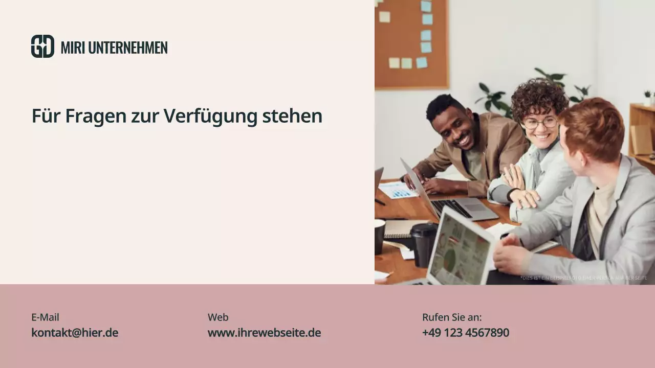 beige moderne Meeting-Präsentation