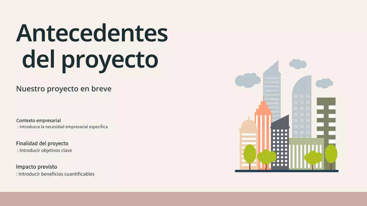 beige presentación reunión moderna