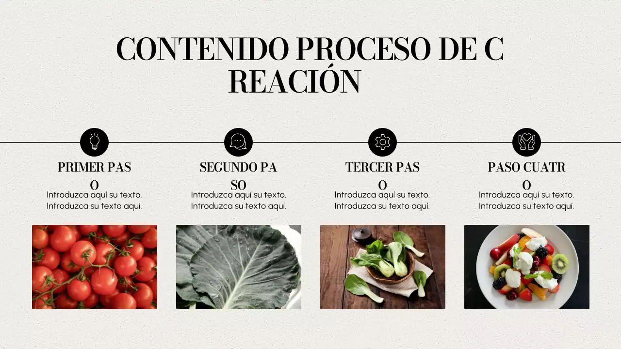 beige presentación moderna de la cartera de contenidos