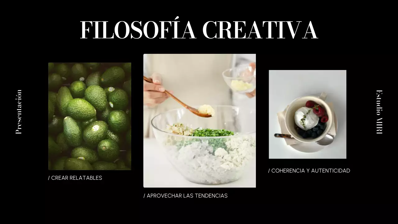 beige presentación moderna de la cartera de contenidos