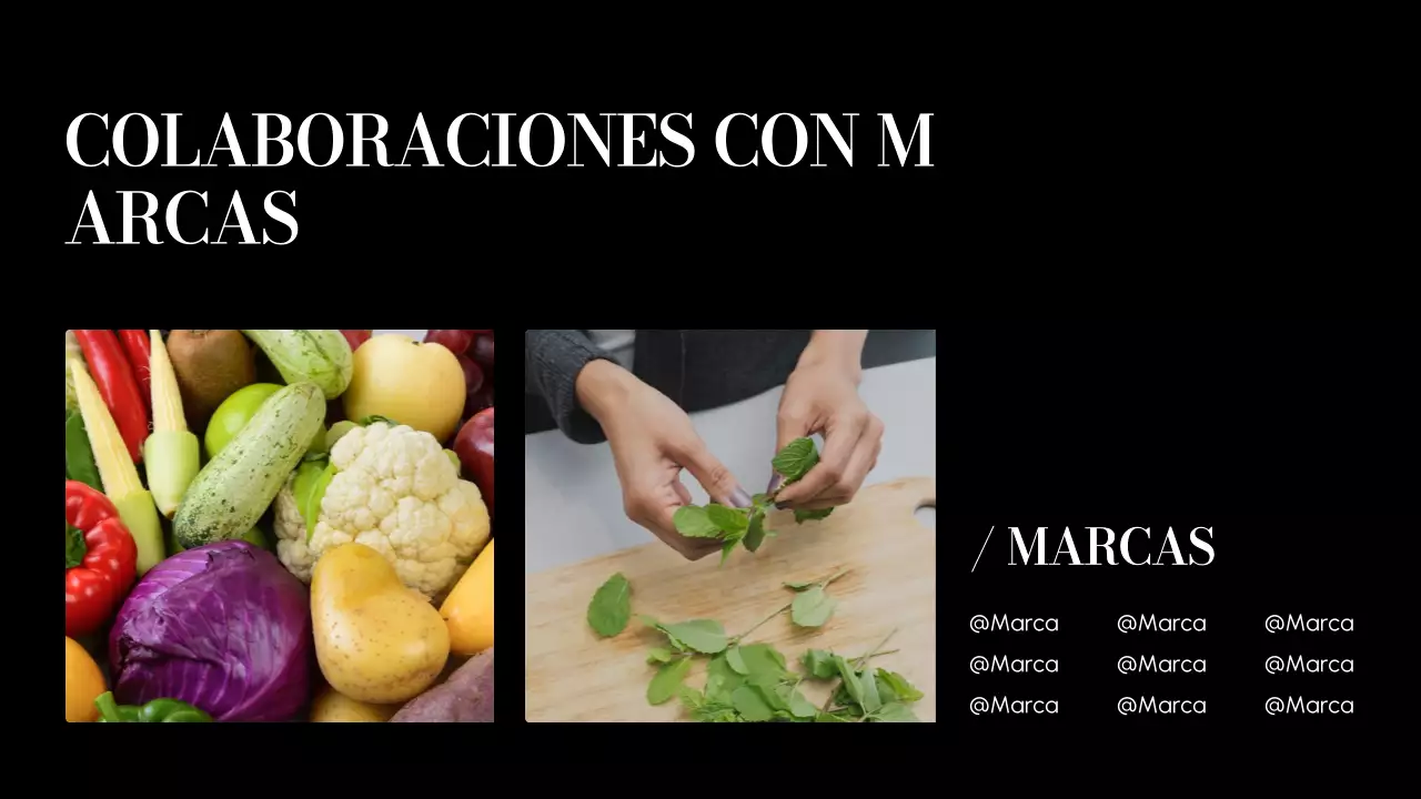 beige presentación moderna de la cartera de contenidos