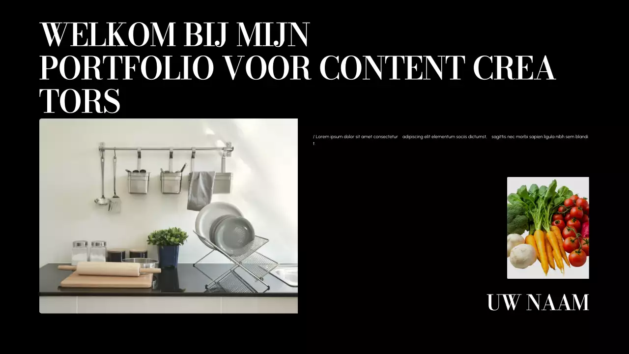 beige moderne inhoud portfolio presentatie