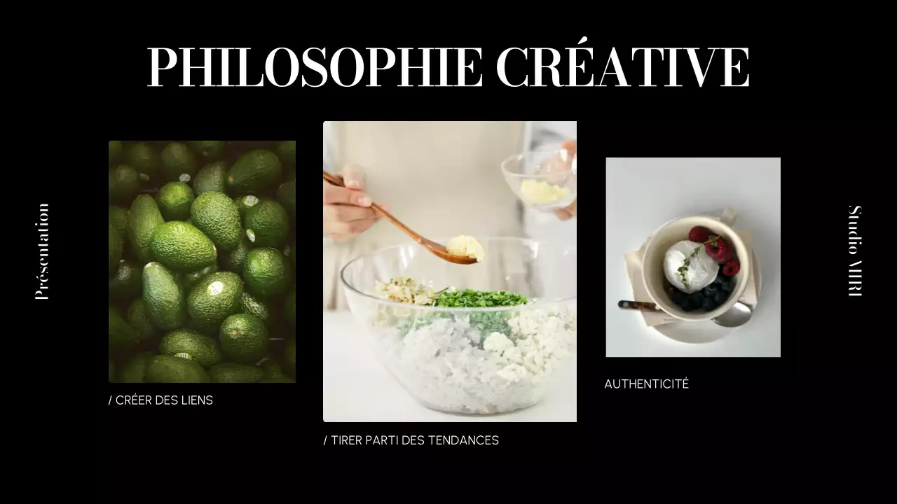 beige moderne contenu présentation portfolio