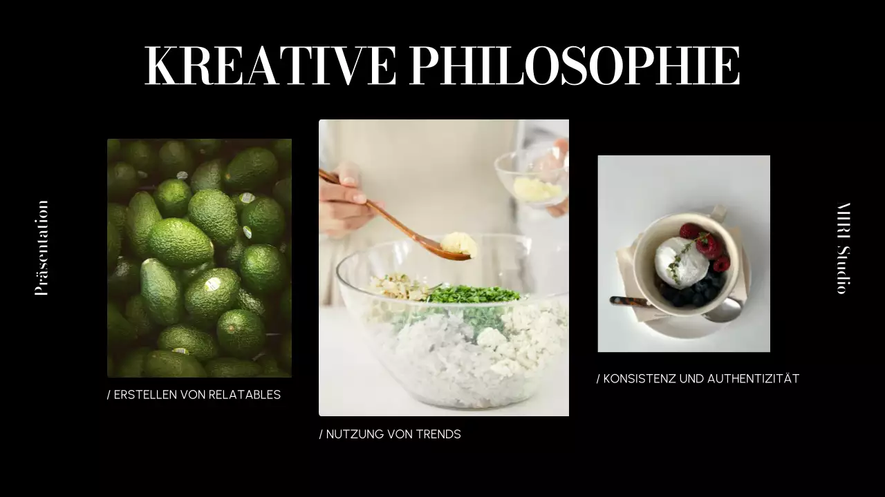 beige modernes Inhaltsportfolio Präsentation