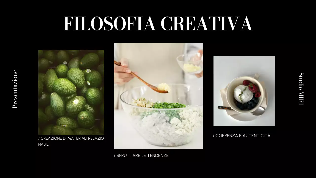 beige presentazione moderna del portafoglio di contenuti