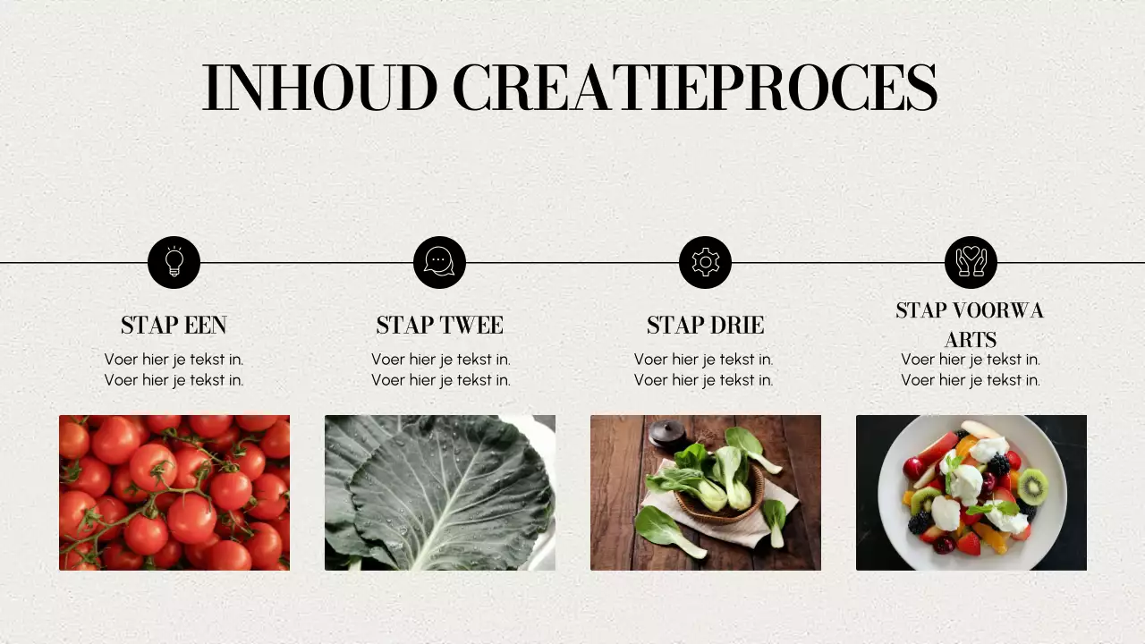 beige moderne inhoud portfolio presentatie