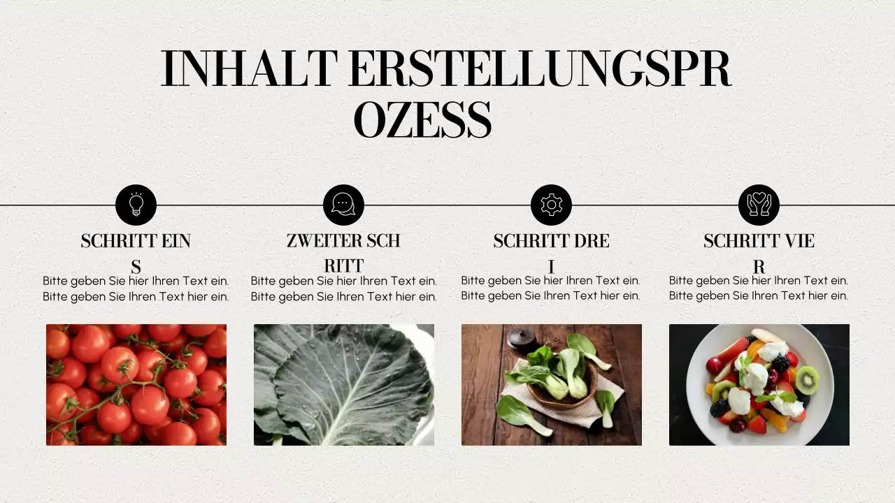 beige modernes Inhaltsportfolio Präsentation