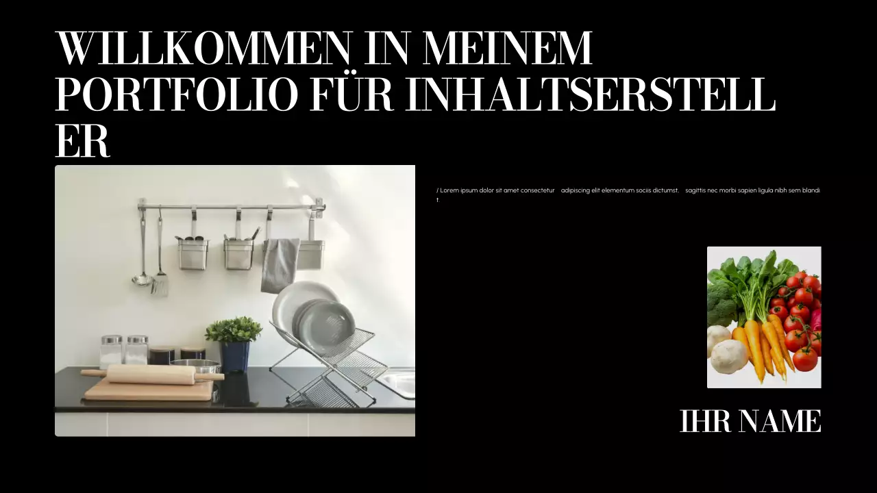 beige modernes Inhaltsportfolio Präsentation