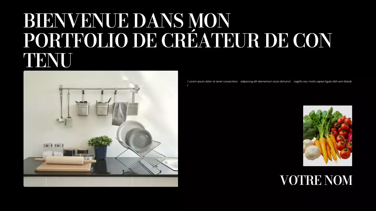 beige moderne contenu présentation portfolio