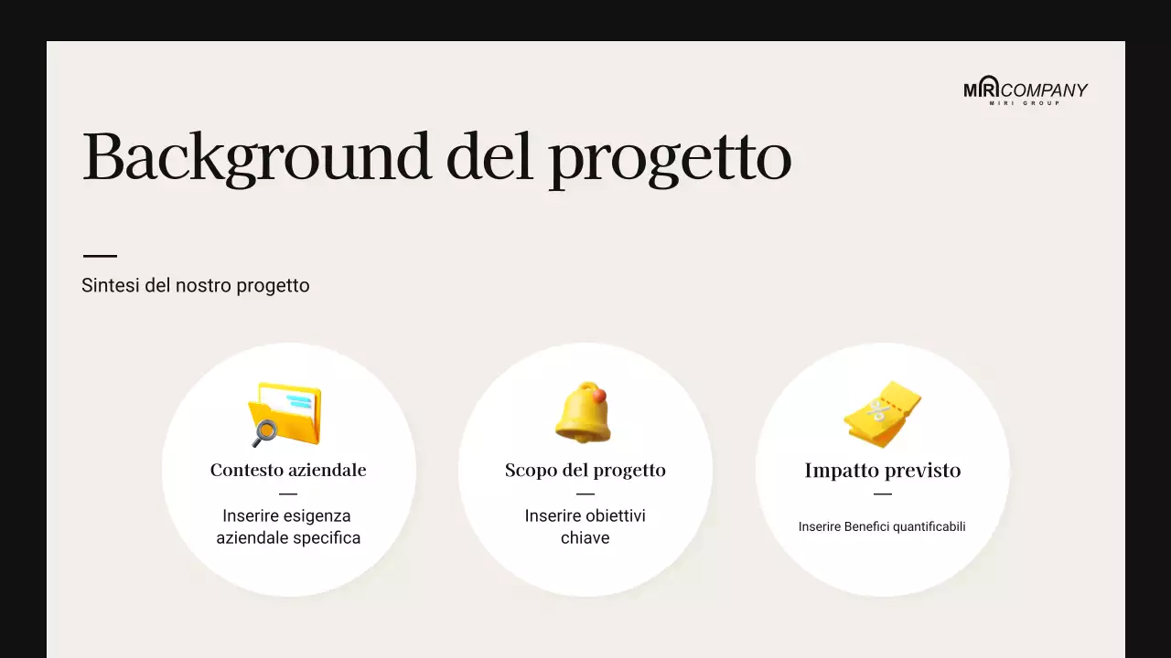 presentazione moderna beige per riunioni