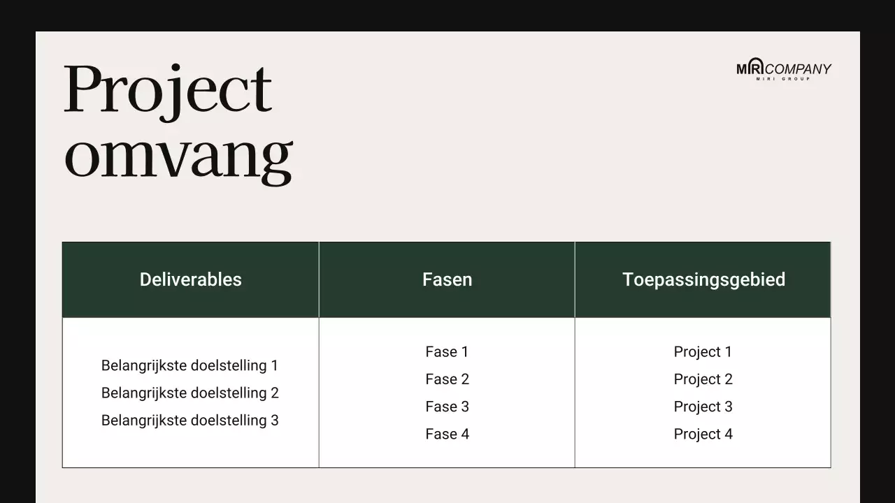 beige moderne vergaderpresentatie