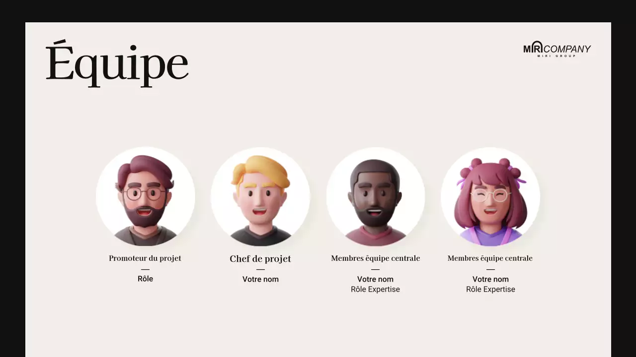 beige présentation de réunion moderne