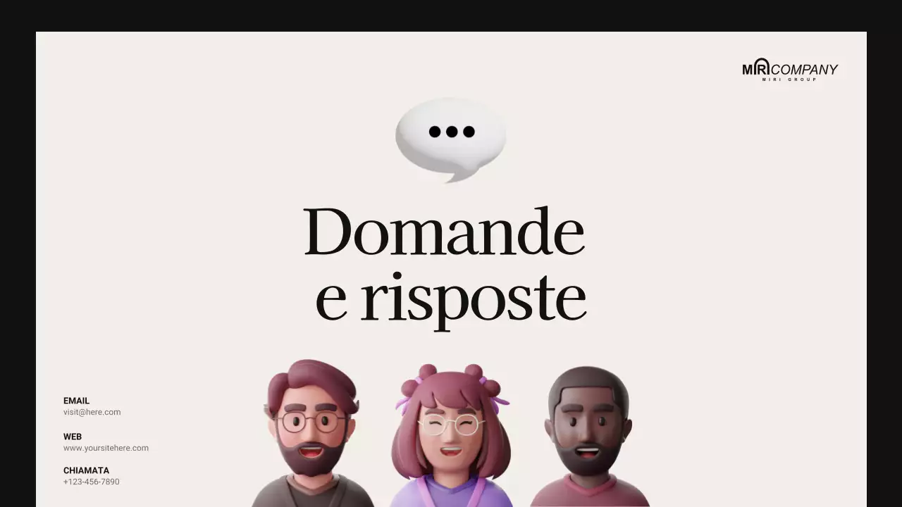 presentazione moderna beige per riunioni