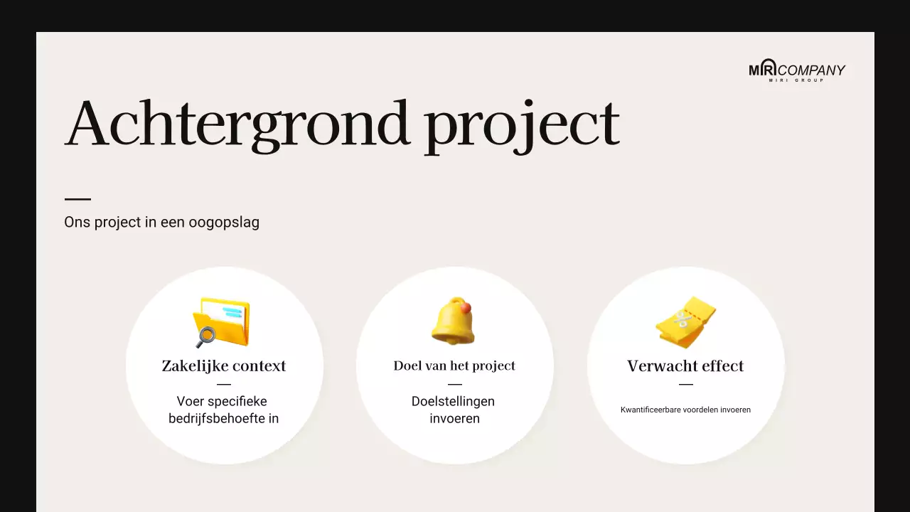 beige moderne vergaderpresentatie