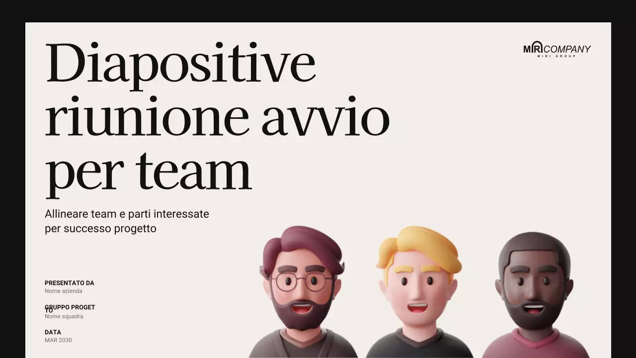 presentazione moderna beige per riunioni