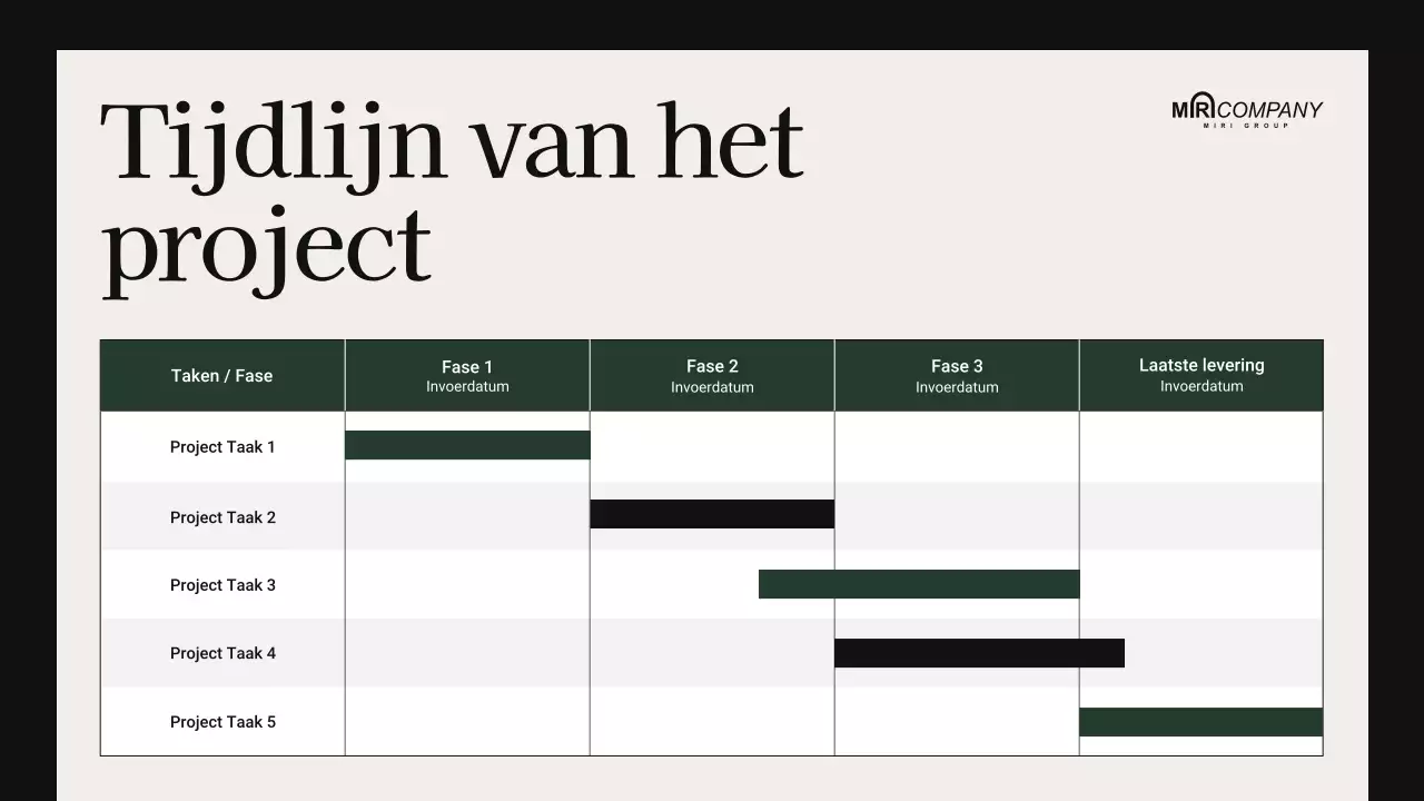 beige moderne vergaderpresentatie