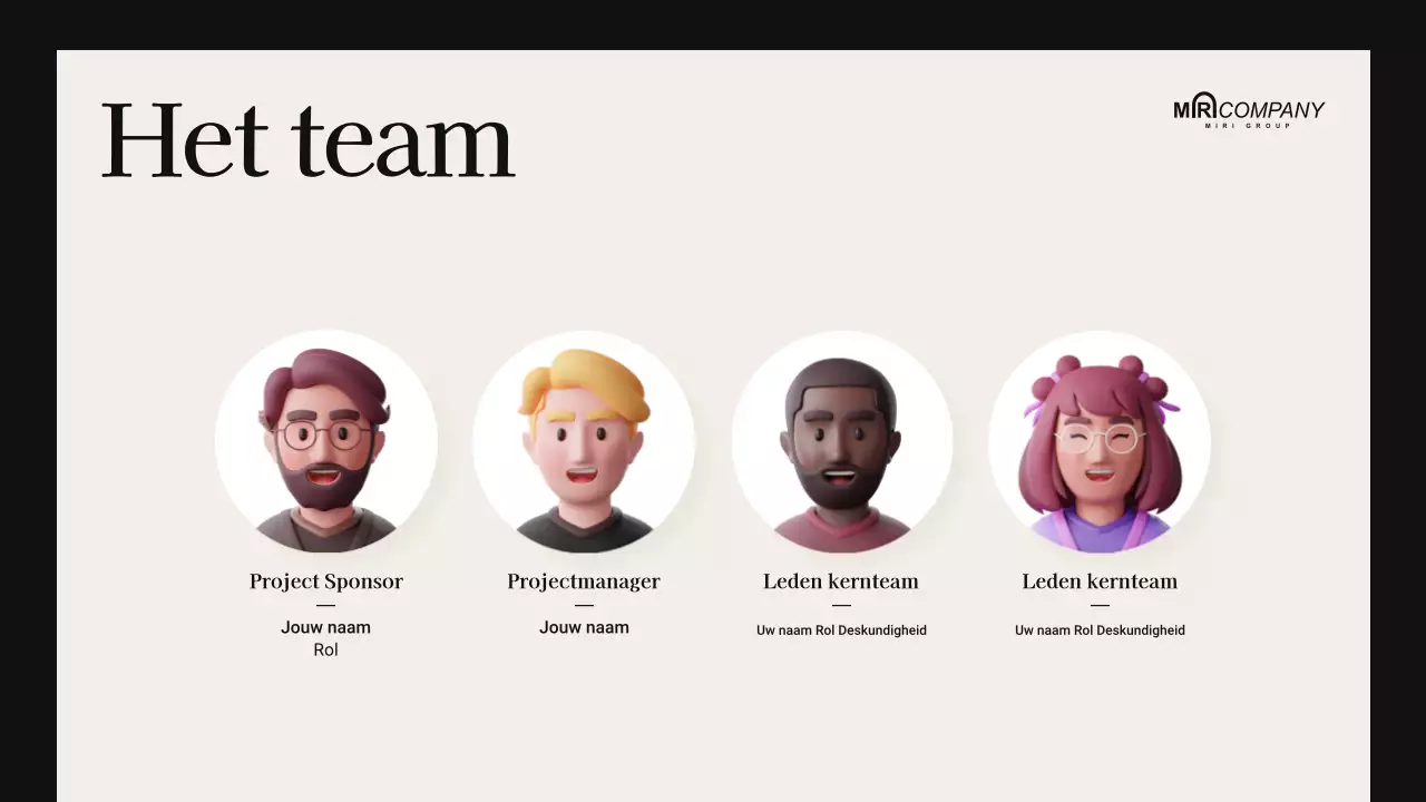 beige moderne vergaderpresentatie