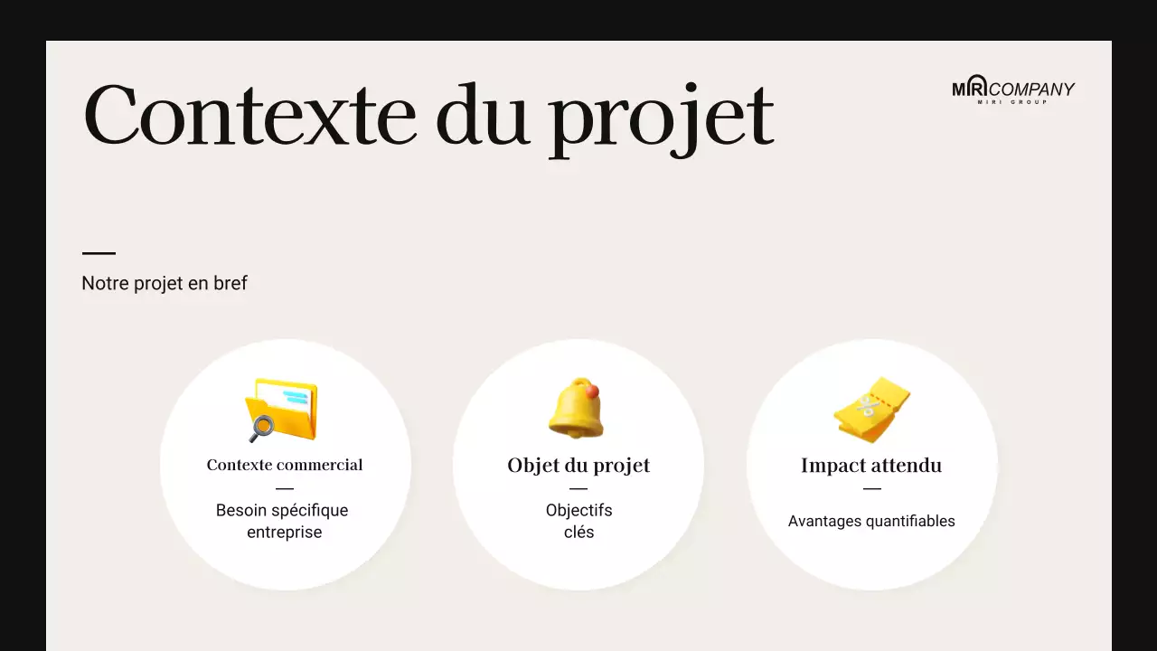 beige présentation de réunion moderne