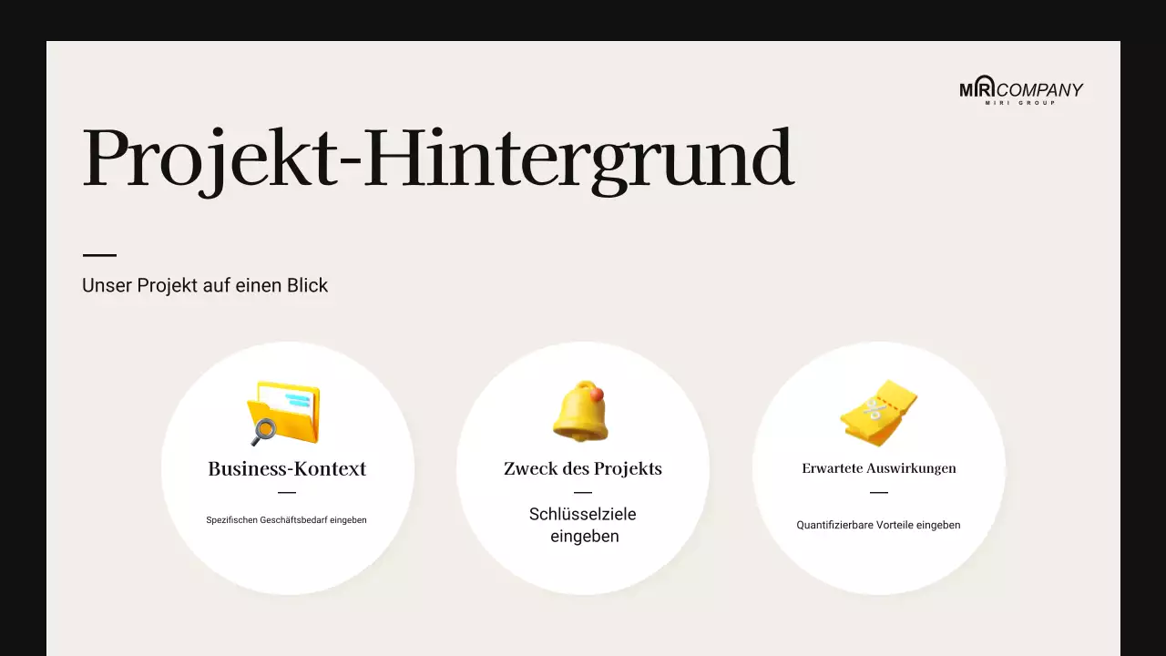 beige moderne Meeting-Präsentation