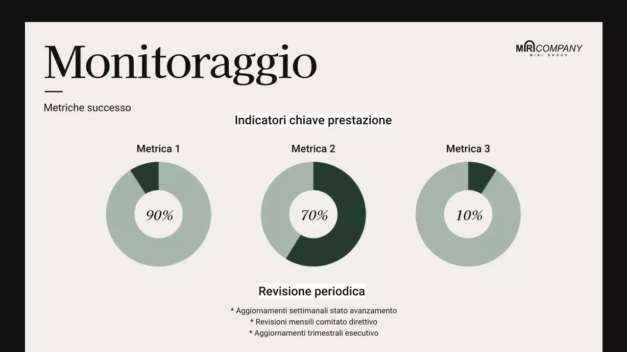 presentazione moderna beige per riunioni