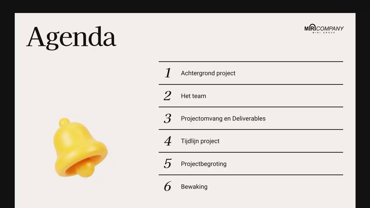 beige moderne vergaderpresentatie