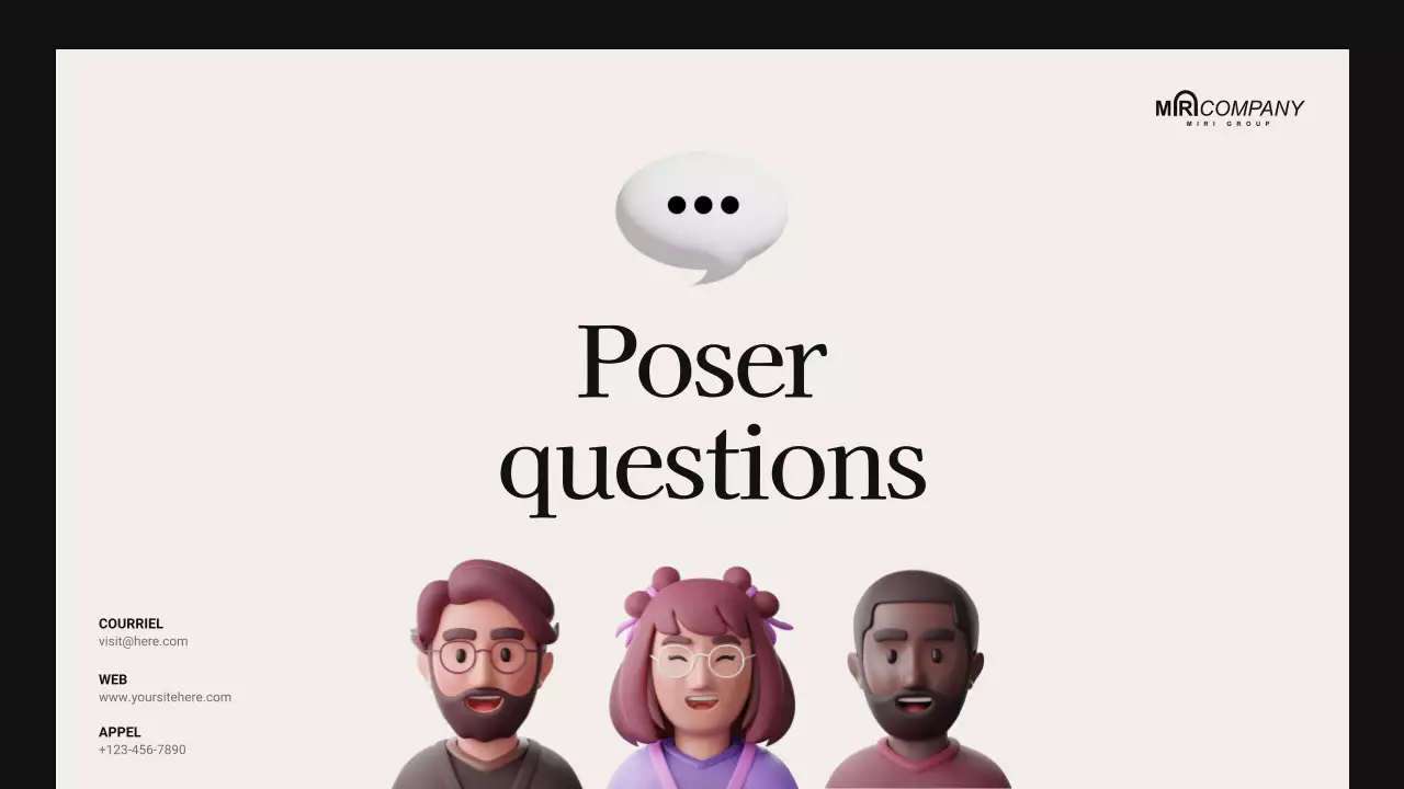 beige présentation de réunion moderne