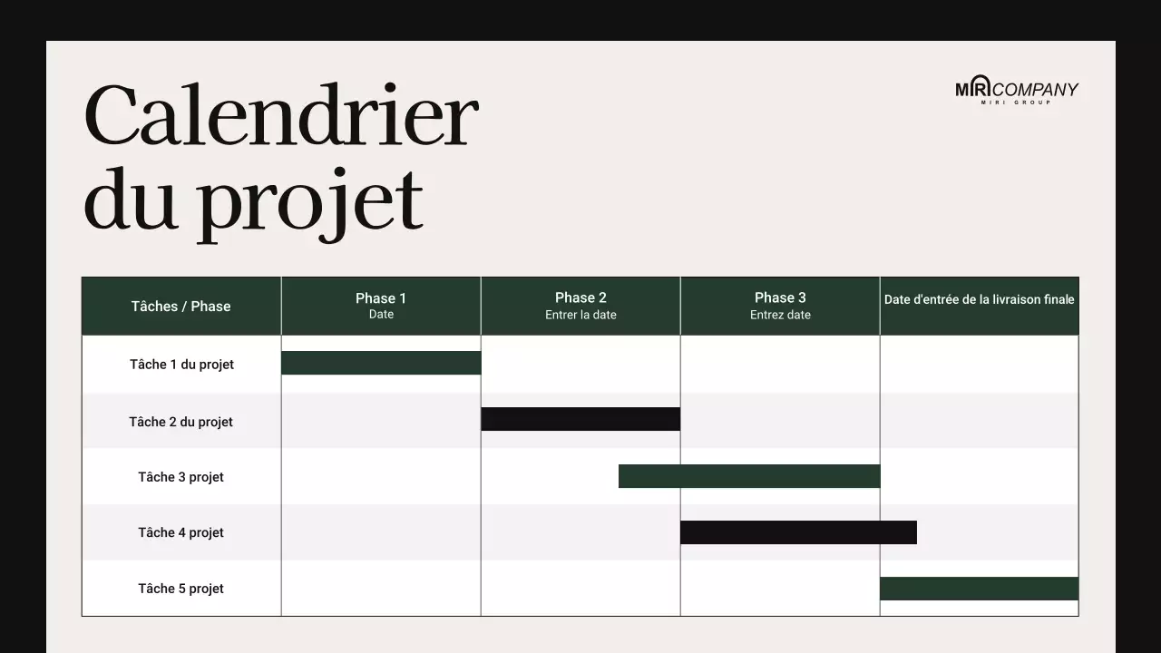 beige présentation de réunion moderne