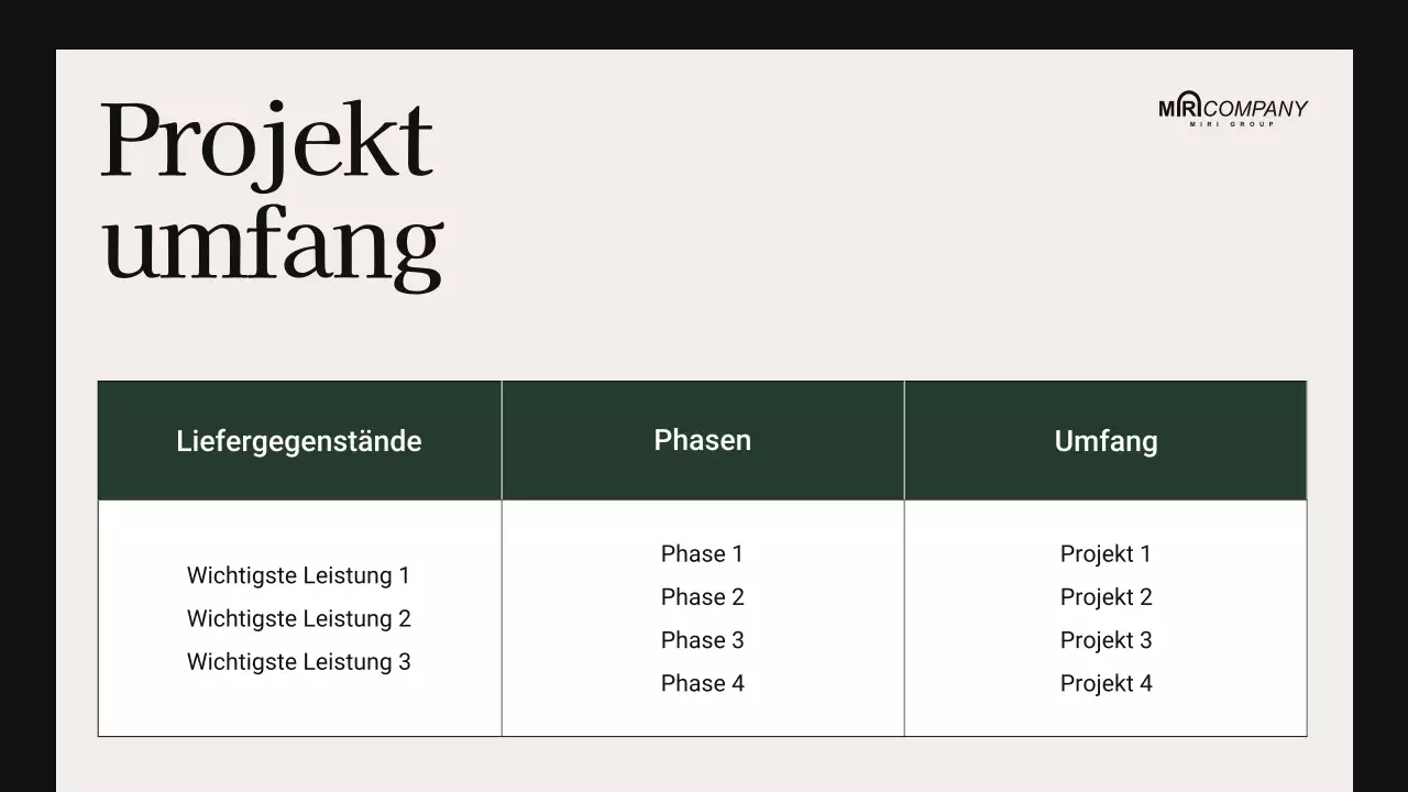 beige moderne Meeting-Präsentation