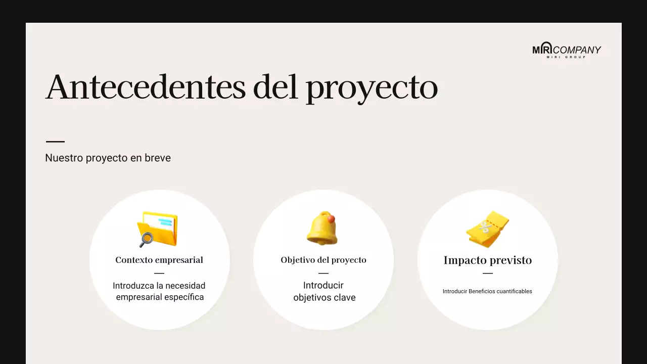 beige presentación reunión moderna