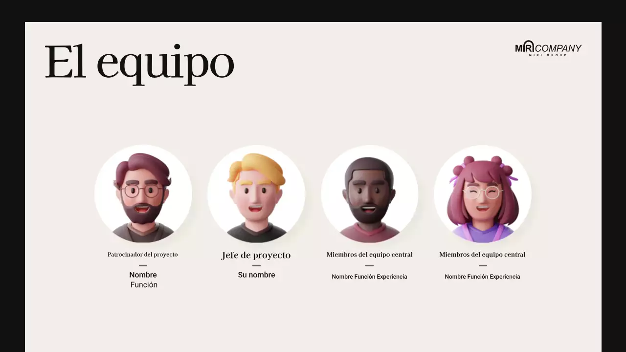 beige presentación reunión moderna