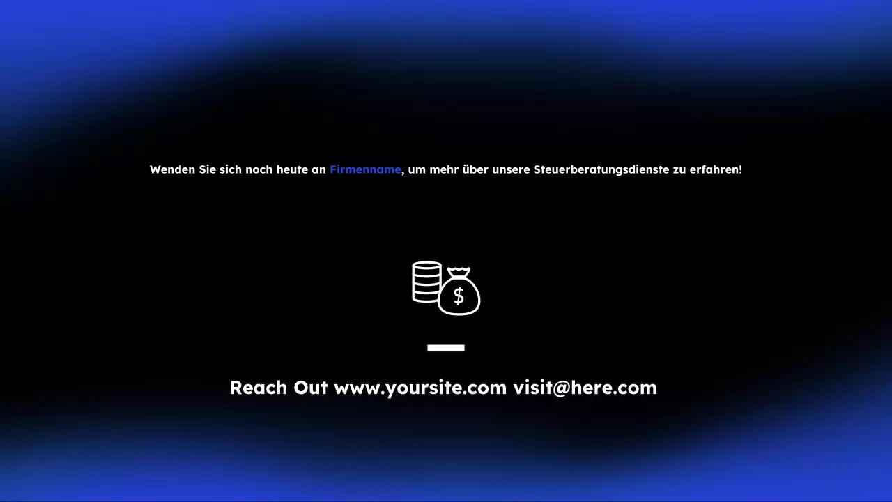 blue modern Steuerförderung