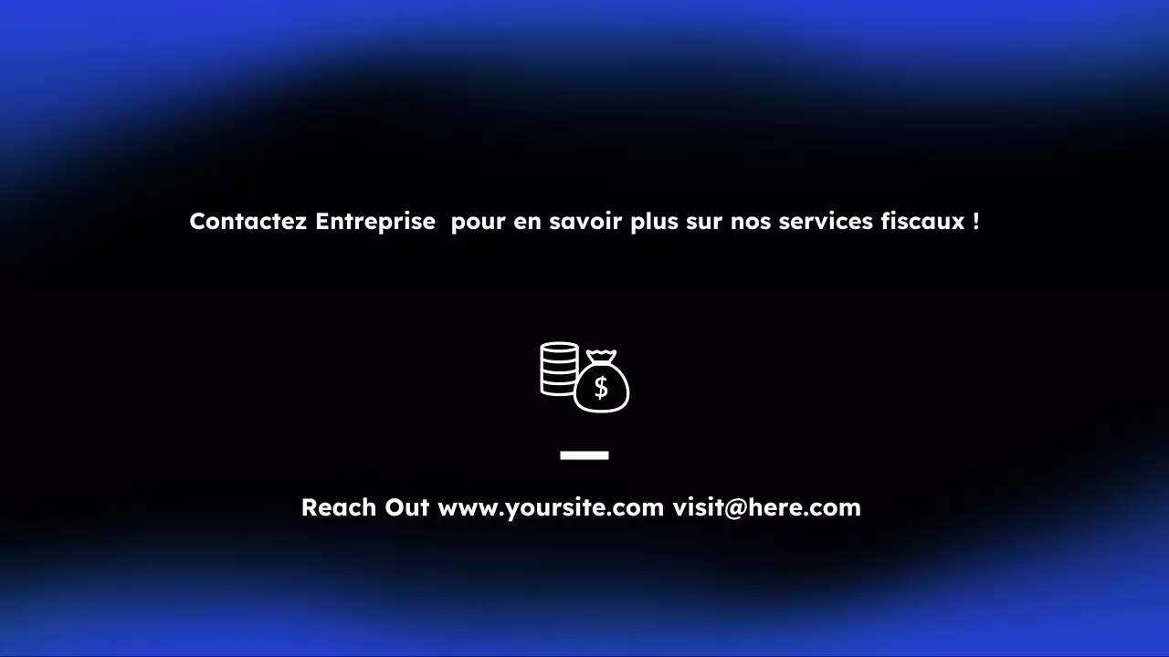 promotion fiscale blue modern