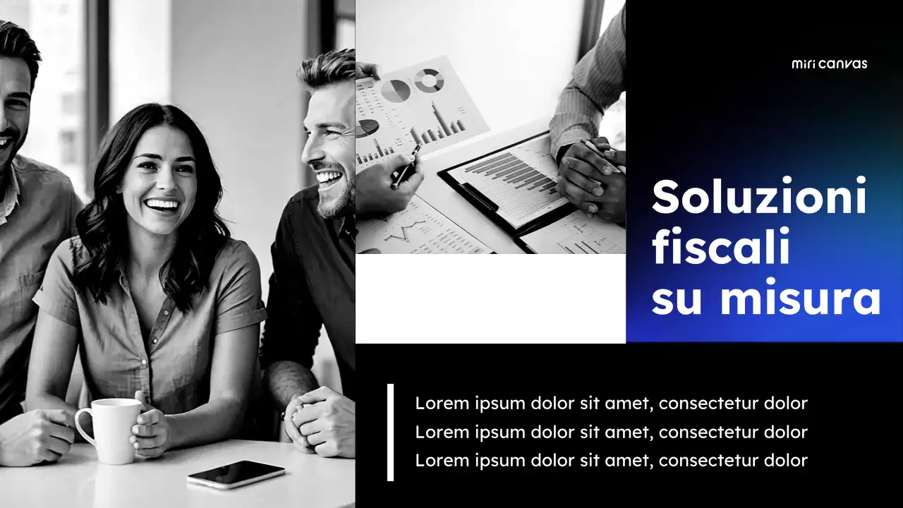 promozione fiscale blu moderna