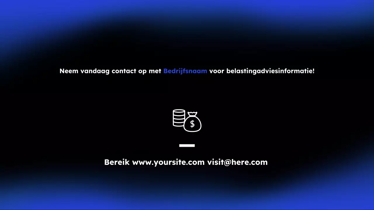 blauwe moderne belasting promotie