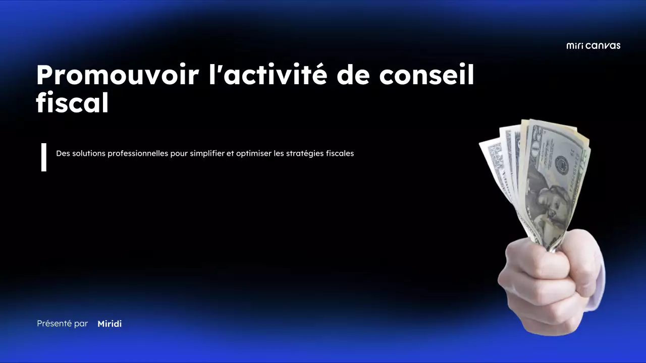 promotion fiscale blue modern