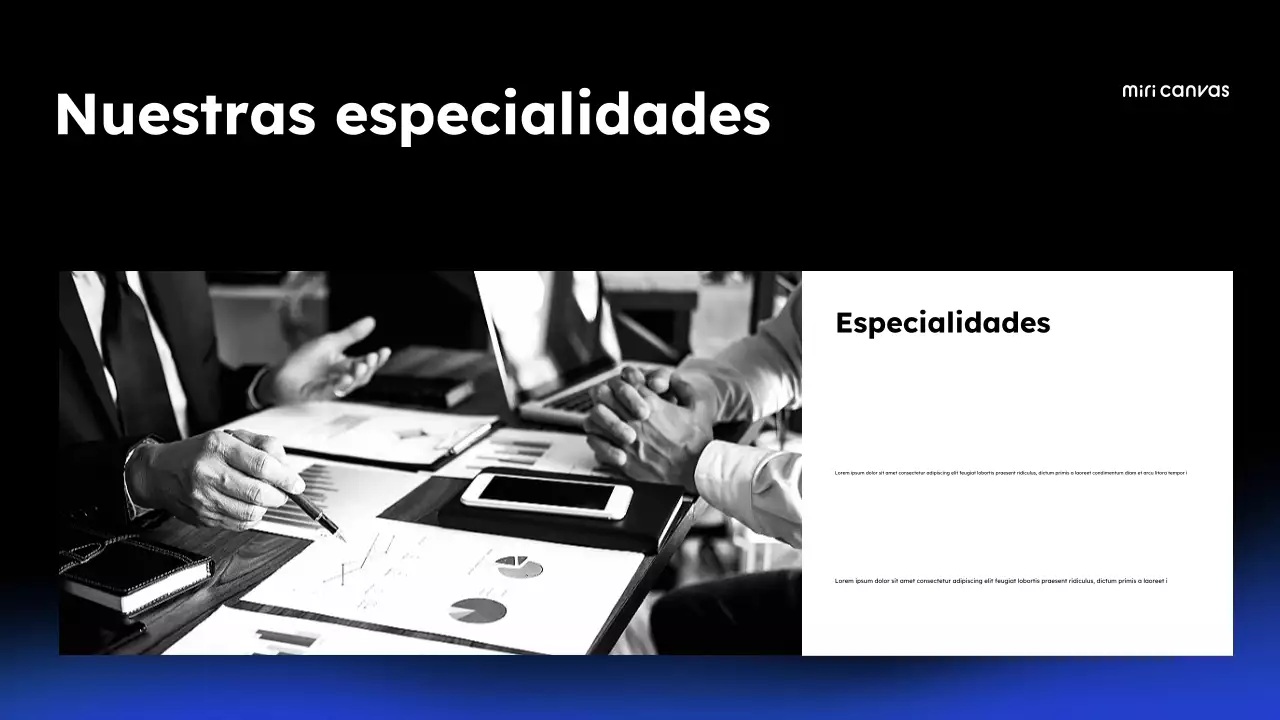 promoción fiscal moderna azul