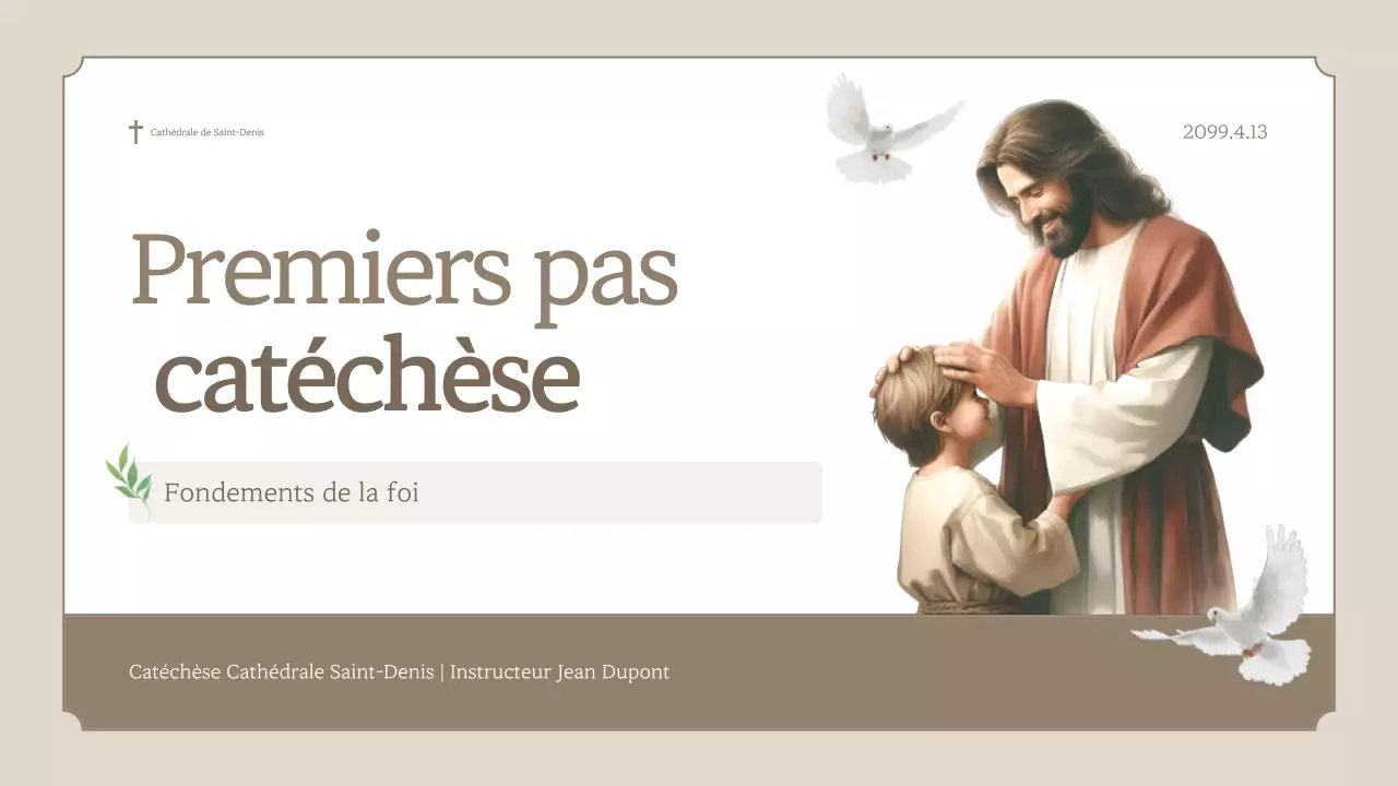 Guide éducatif classique beige pour enfants