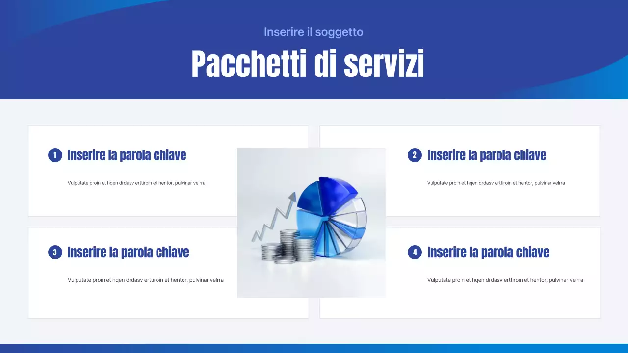 Presentazione aziendale semplice dell'Agenzia delle Entrate blu