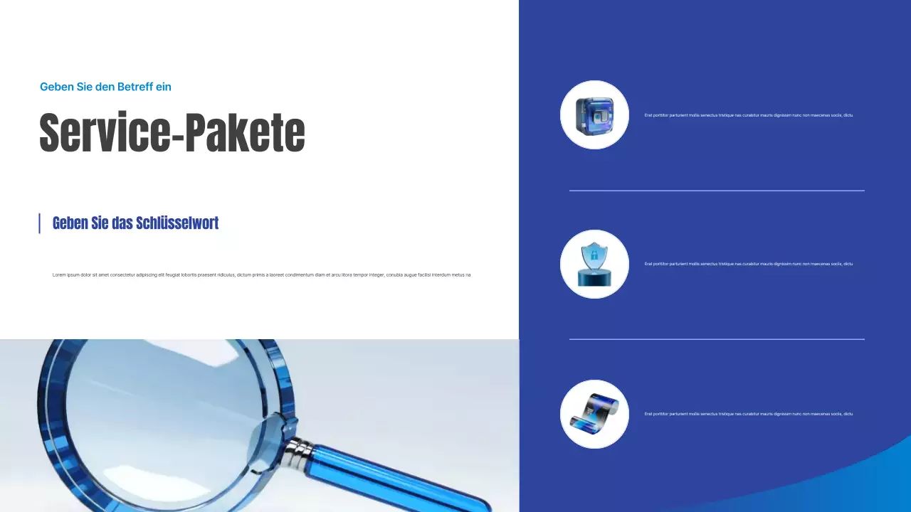 Blue Simple Steueragentur Geschäftspräsentation