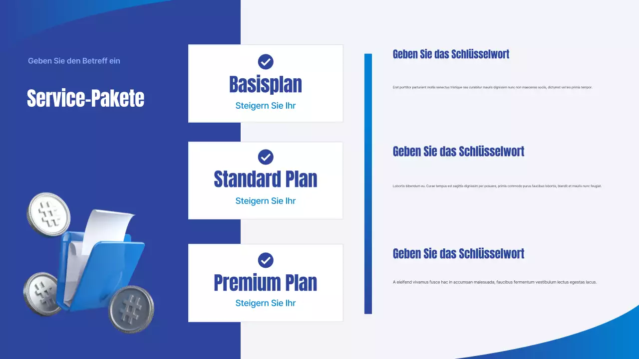 Blue Simple Steueragentur Geschäftspräsentation