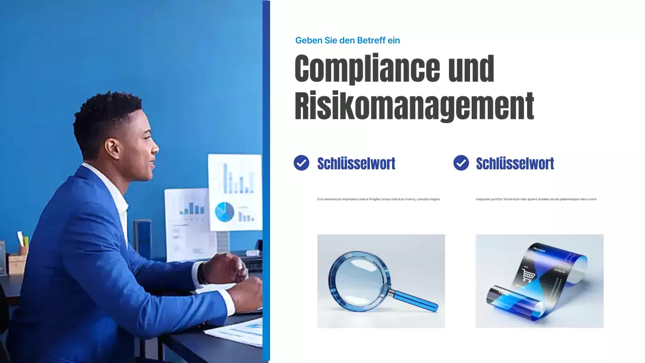 Blue Simple Steueragentur Geschäftspräsentation