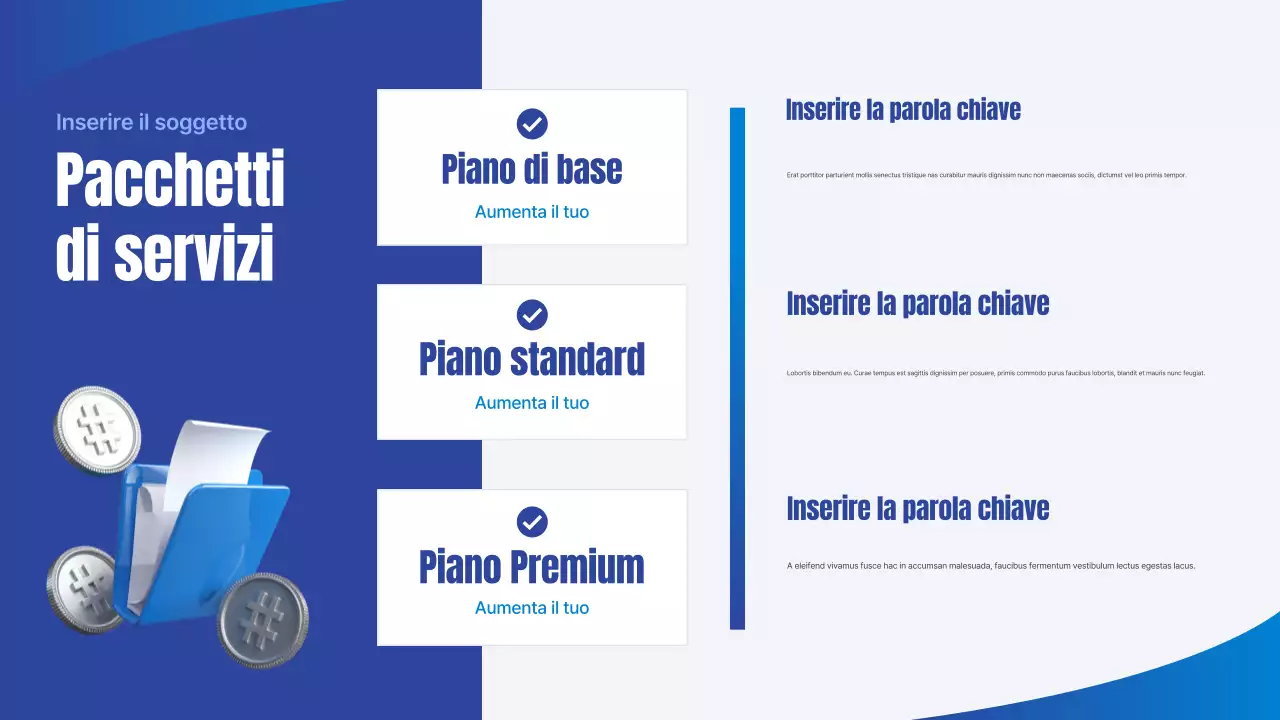 Presentazione aziendale semplice dell'Agenzia delle Entrate blu
