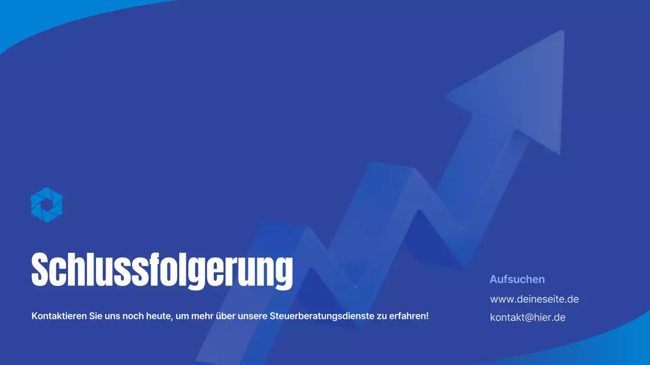 Blue Simple Steueragentur Geschäftspräsentation