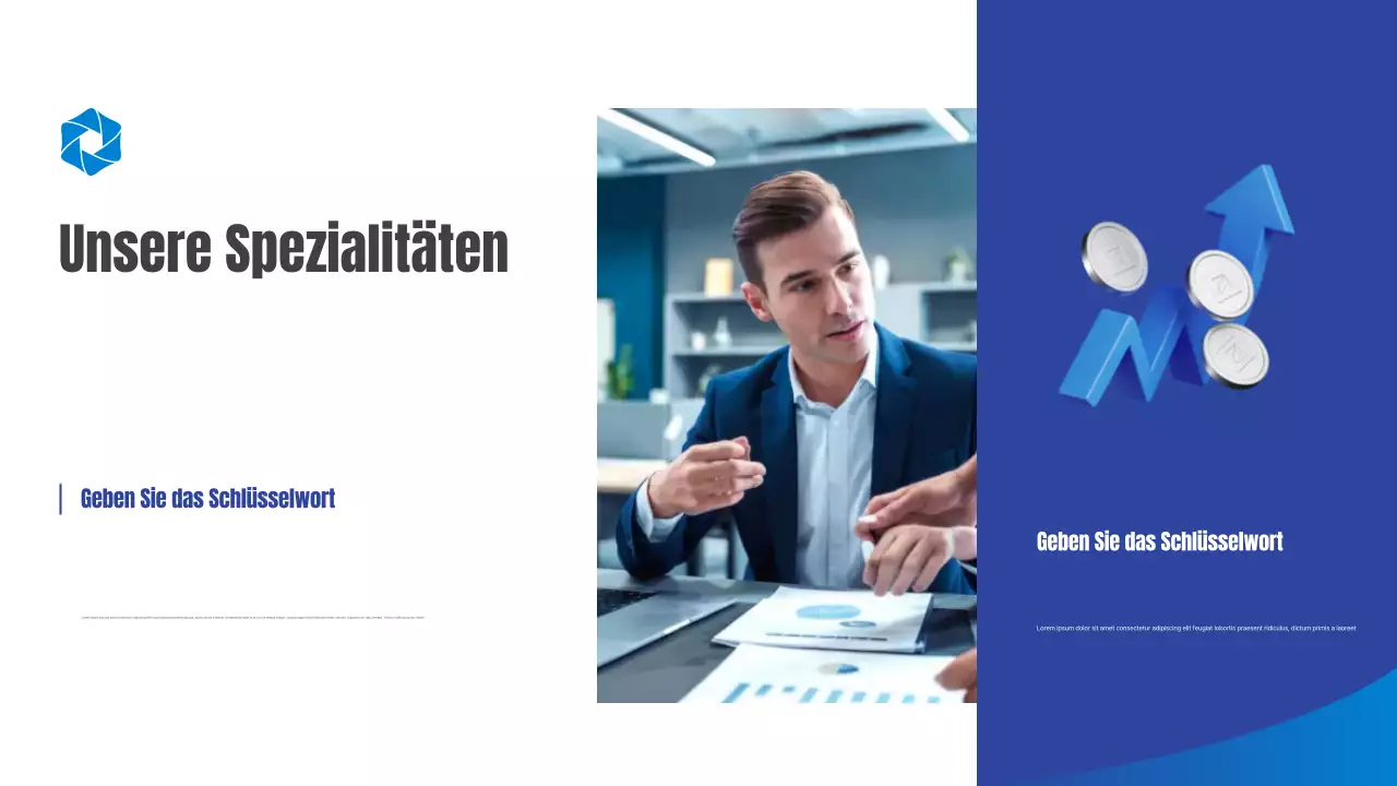 Blue Simple Steueragentur Geschäftspräsentation