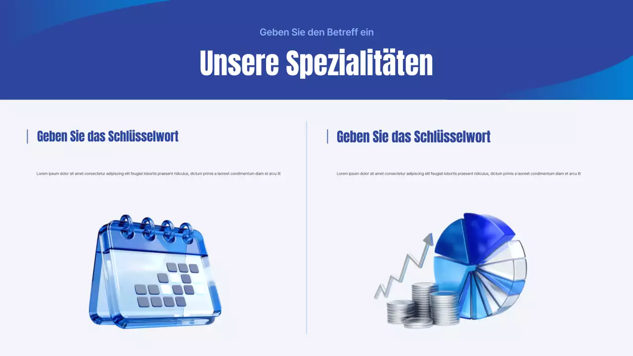 Blue Simple Steueragentur Geschäftspräsentation