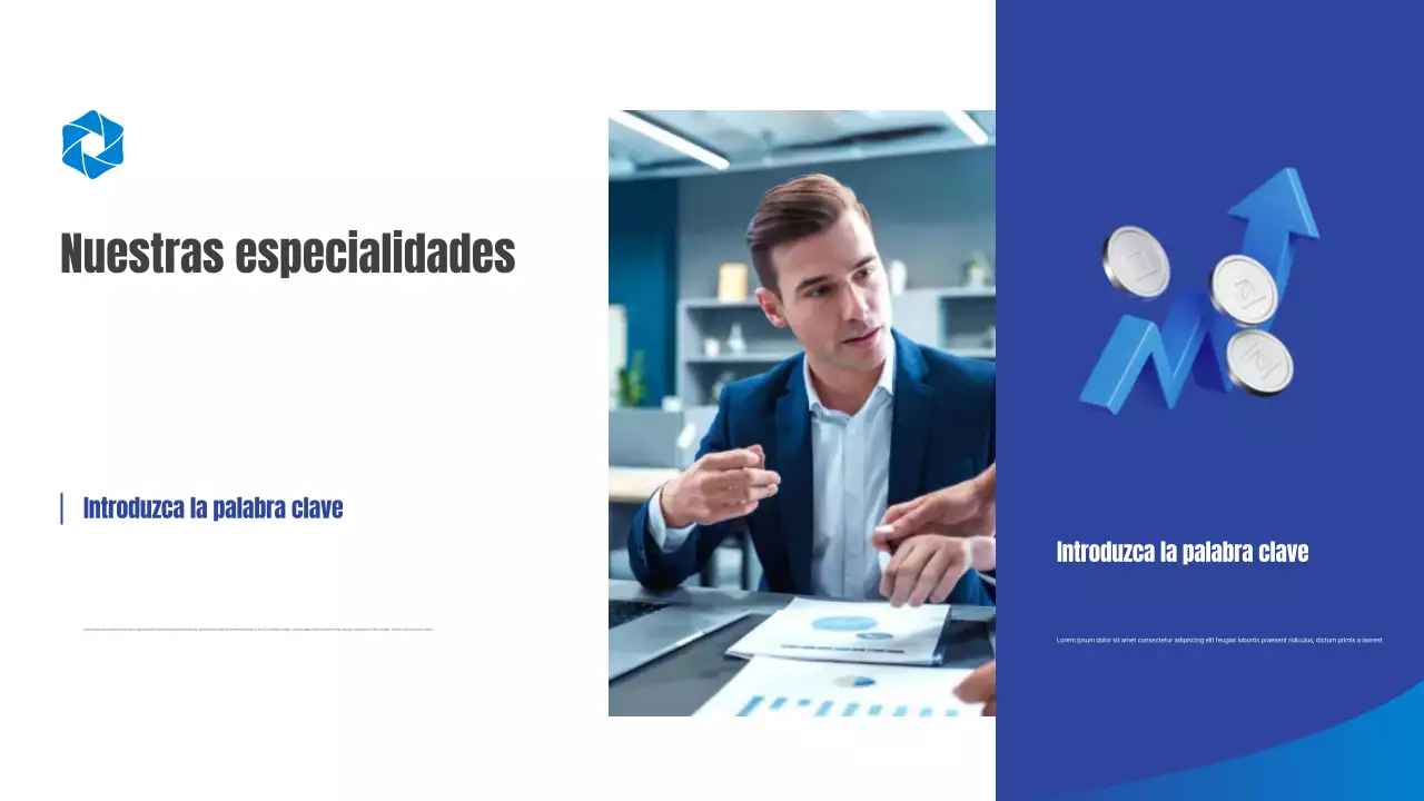 Presentación comercial de la Agencia Tributaria Blue Simple